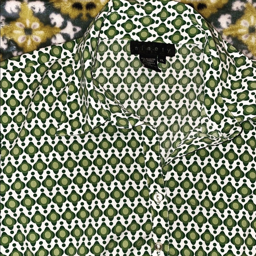 Green button up